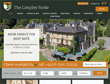 Tablet Screenshot of limpleystokehotel.co.uk